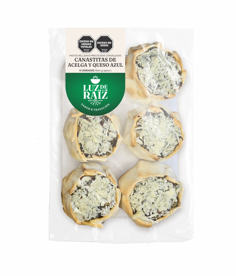 Canastitas de Acelga y Queso Azul